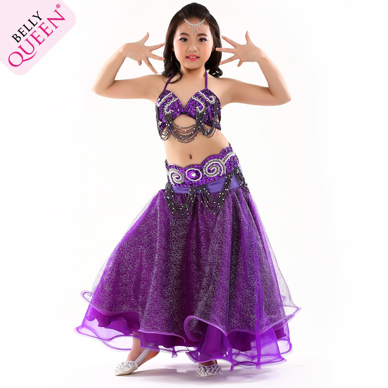 3 Pcs Dancewear Polyester Belly Dance Costumes For Kids 3 Pcs Dancewear Polyester Belly Dance Costumes For Kids