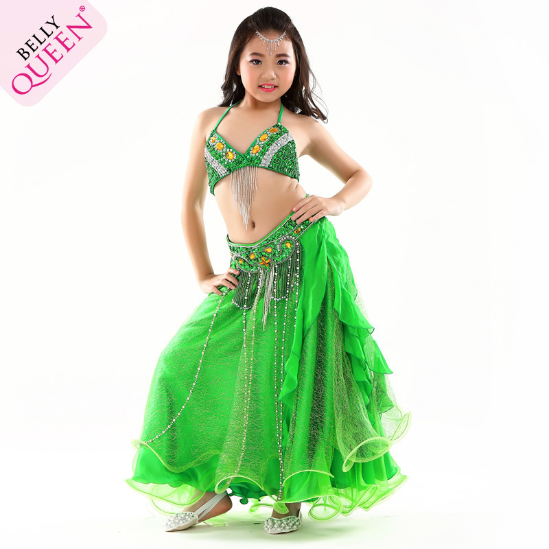 3 Pcs Dancewear Polyester Belly Dance Costumes For Kids 3 Pcs Dancewear Polyester Belly Dance Costumes For Kids