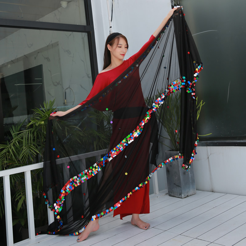 Malaya Belly Dance Veil With Paillette 33110573216