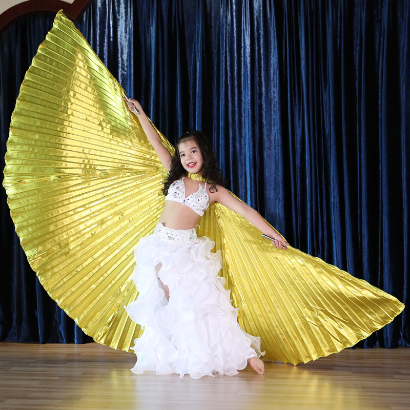 270 Angle Close Back Belly Dance Isis Wing For Kids With Stick 270 Angle Close Back Belly Dance Isis Wing For Kids With Stick