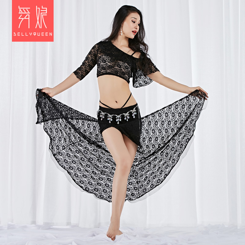 Lace Belly Dance Costumes Black/Red/Dark Blue Available 5015