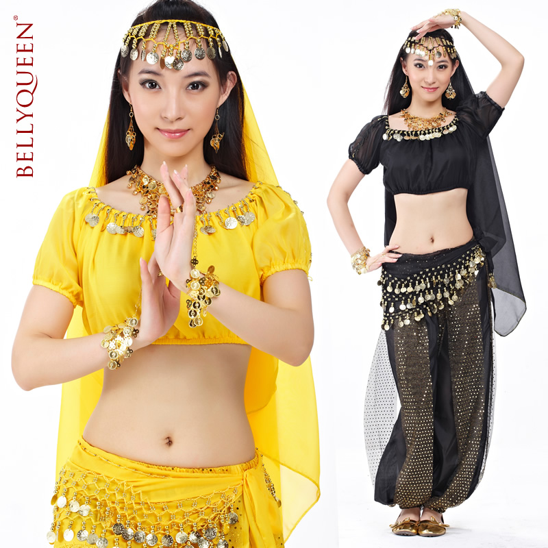 5 Pieces Dancewear Polyester Belly Dance Performance Wear For Ladies 5 Pieces Dancewear Polyester Belly Dance Performance Wear For Ladies