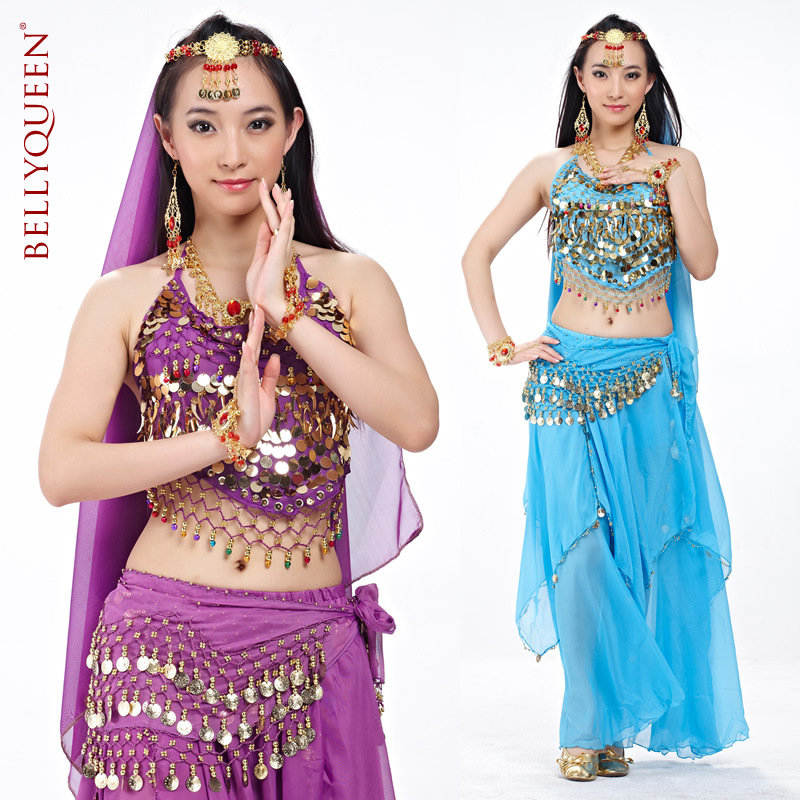 5 Pieces Dancewear Polyester Belly Dance Performance Wear For Ladies 5 Pieces Dancewear Polyester Belly Dance Performance Wear For Ladies