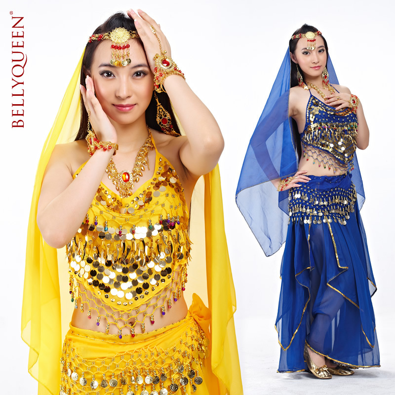 5 Pieces Dancewear Polyester Belly Dance Performance Wear For Ladies 5 Pieces Dancewear Polyester Belly Dance Performance Wear For Ladies