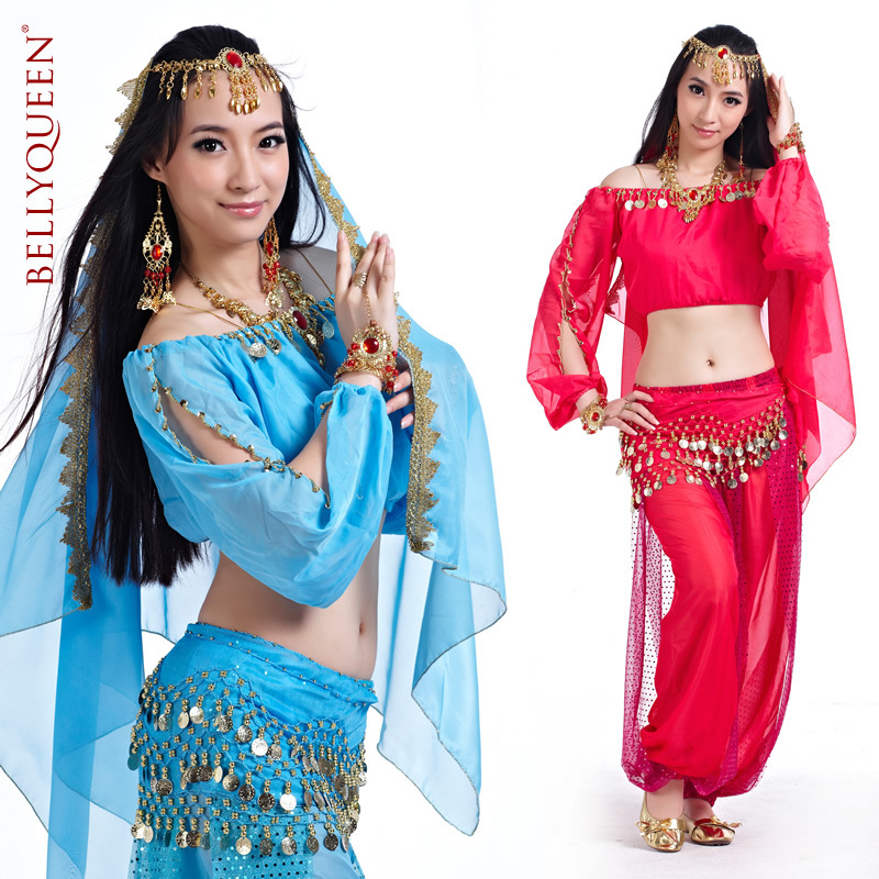 5 Pieces Dancewear Polyester Belly Dance Performance Wear For Ladies 5 Pieces Dancewear Polyester Belly Dance Performance Wear For Ladies