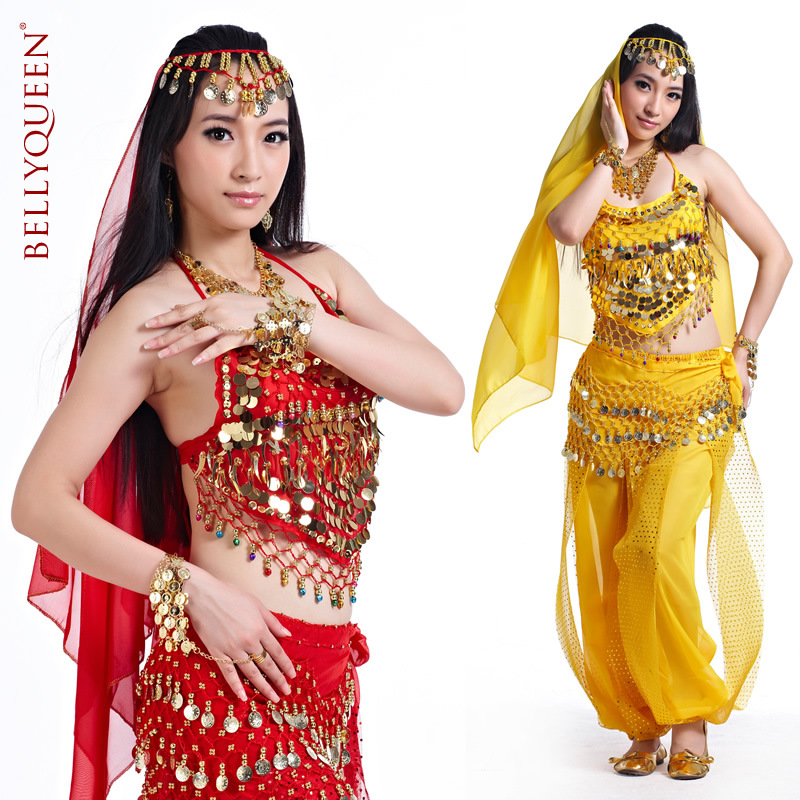 5 Pieces Dancewear Polyester Belly Dance Performance Wear For Ladies 5 Pieces Dancewear Polyester Belly Dance Performance Wear For Ladies