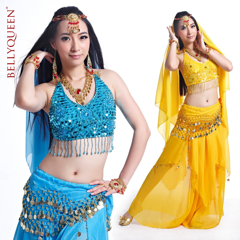 5 Pieces Dancewear Polyester Belly Dance Performance Wear 5 Pieces Dancewear Polyester Belly Dance Performance Wear