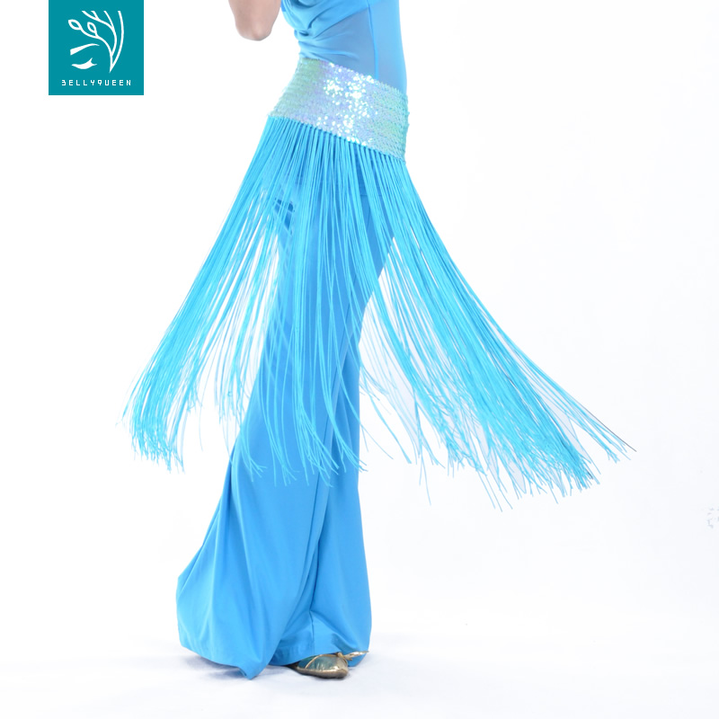 Dancewear Polyester Belly Dance Performance Hip Scarf With Tassel For Ladies