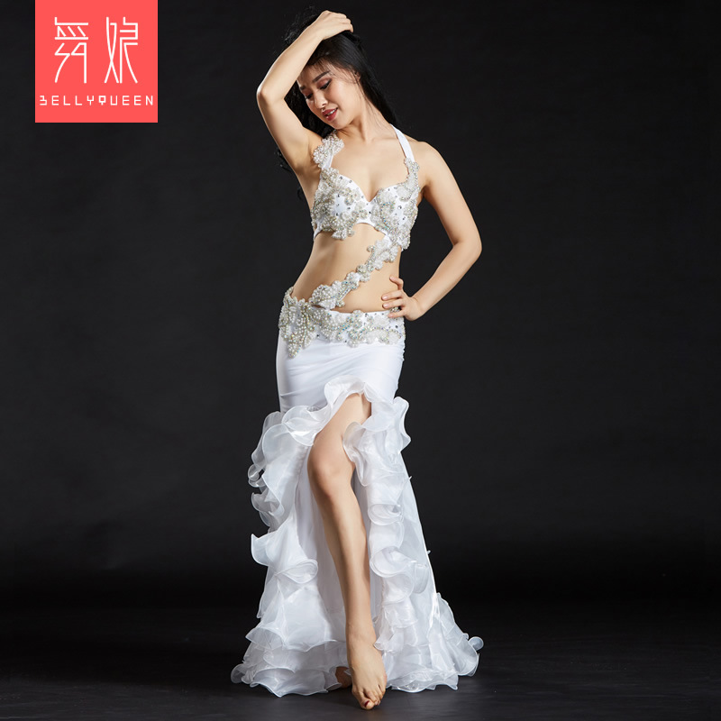 3 Pieces Dancewear Polyester Belly Dance Performance Costumes For Ladies 3 Pieces Dancewear Polyester Belly Dance Performance Costumes For Ladies