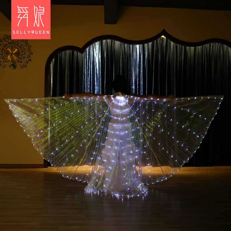 Led Belly Dance Isis Wing Dance Prop Light Up Led Dance Capes With Telescopic Stick Led Belly Dance Isis Wing Dance Prop Light Up Led Dance Capes With Telescopic Stick