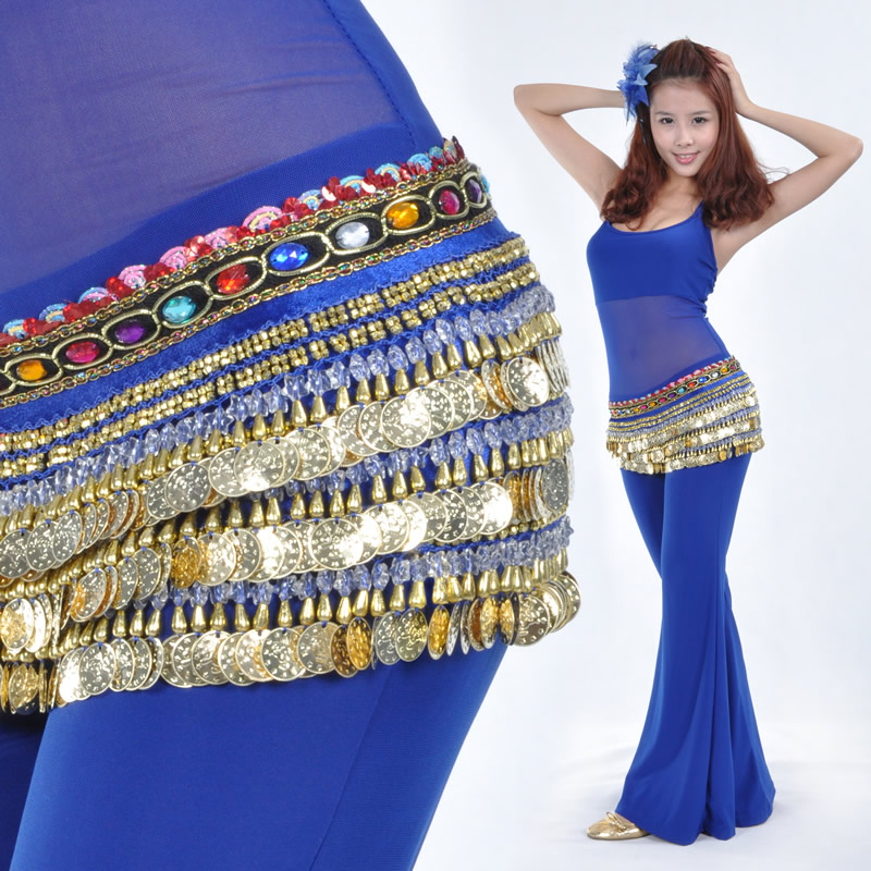Dancewear Velvet 338 coins Performance Belly Dance Belt For Ladies Dancewear Velvet 338 coins Performance Belly Dance Belt For Ladies