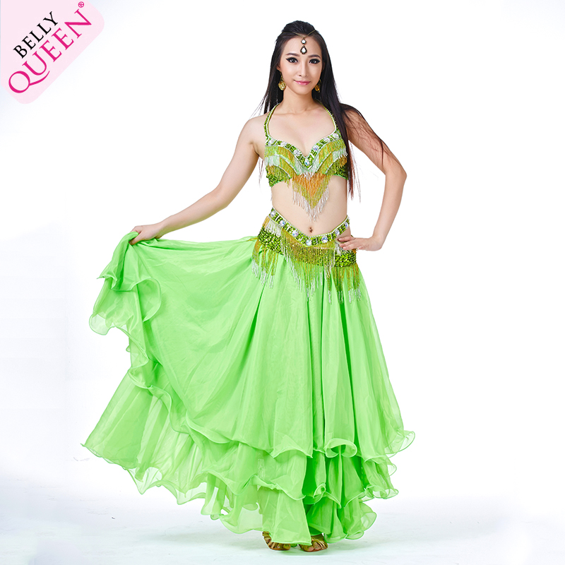 3 Pieces Dancewear Polyester Belly Dance Performance Costumes For Ladies 3 Pieces Dancewear Polyester Belly Dance Performance Costumes For Ladies