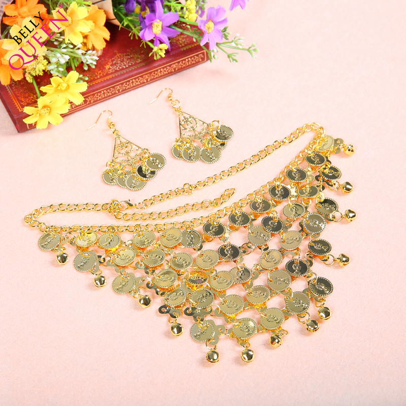 Belly Dance jewelry For Ladies(1 Necklace+2 Earrring) Belly Dance jewelry For Ladies(1 Necklace+2 Earrring)