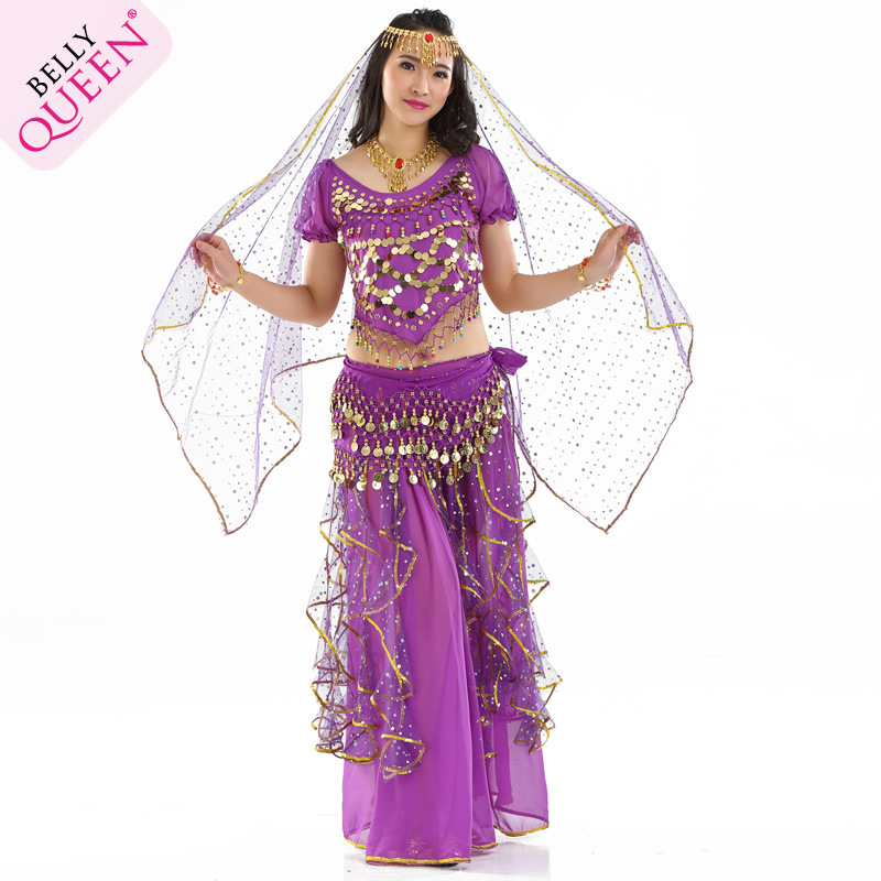 5 Pieces Dancewear Polyester Belly Dance Costumes For Ladies More Colors 5 Pieces Dancewear Polyester Belly Dance Costumes For Ladies More Colors