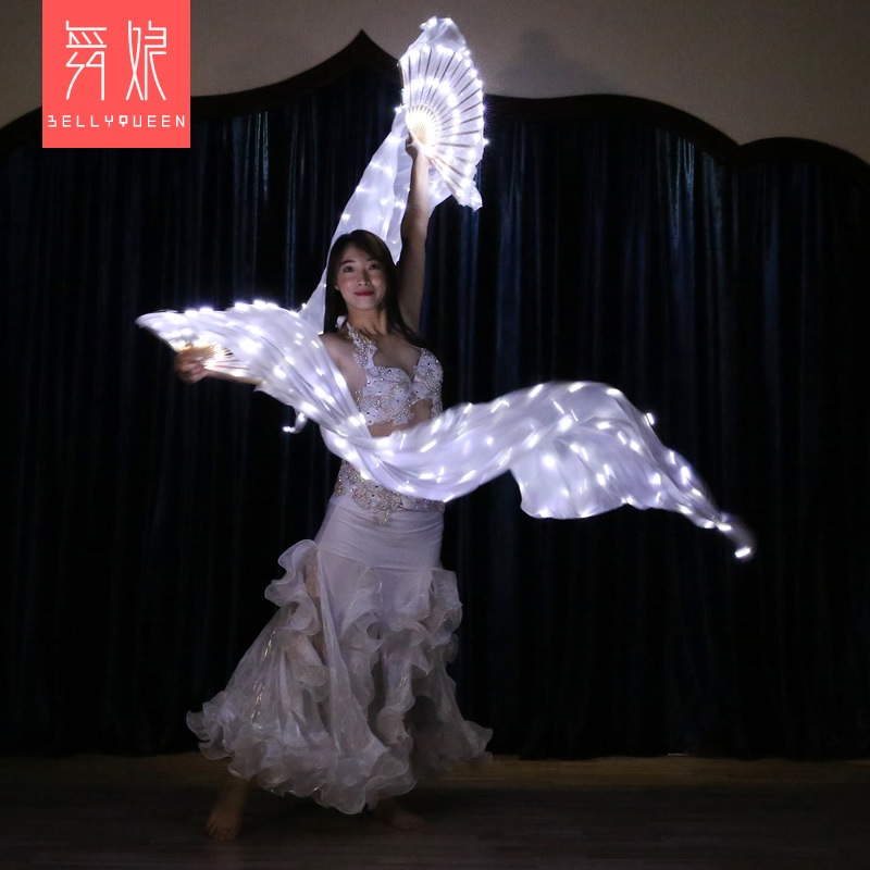 Belly Dance Led Fan Veil (1 pair) Belly Dance Led Fan Veil (1 pair)