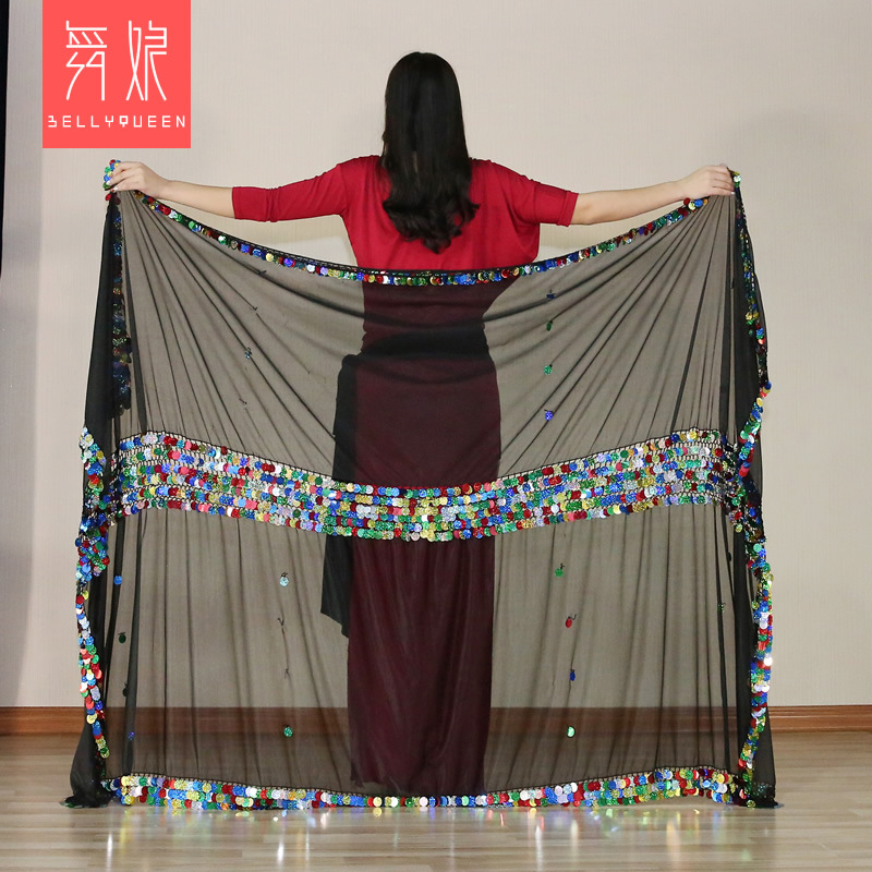 Malaya Belly Dance Veil With Paillette 33110573216 Malaya Belly Dance Veil With Paillette 33110573216