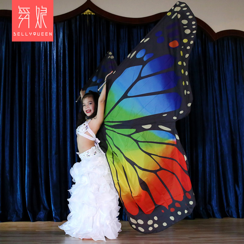 Butterfly Kids Belly Dance Isis Wing With Stick Butterfly Kids Belly Dance Isis Wing With Stick
