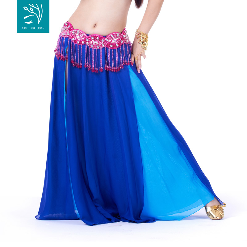 Dancewear Polyester Belly Dance Skirt Double Colors For Ladies Dancewear Polyester Belly Dance Skirt Double Colors For Ladies